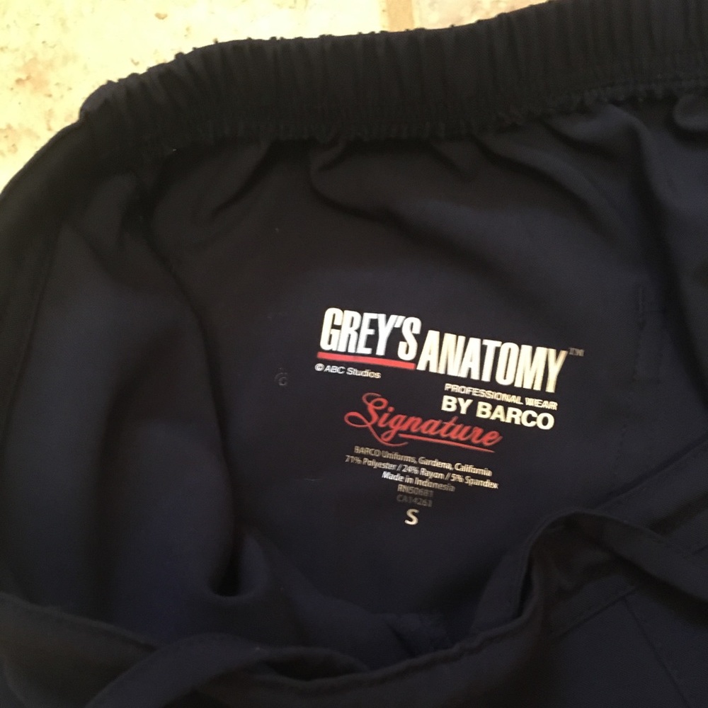 Navy Grey’s Anatomy women’s scrub bottoms